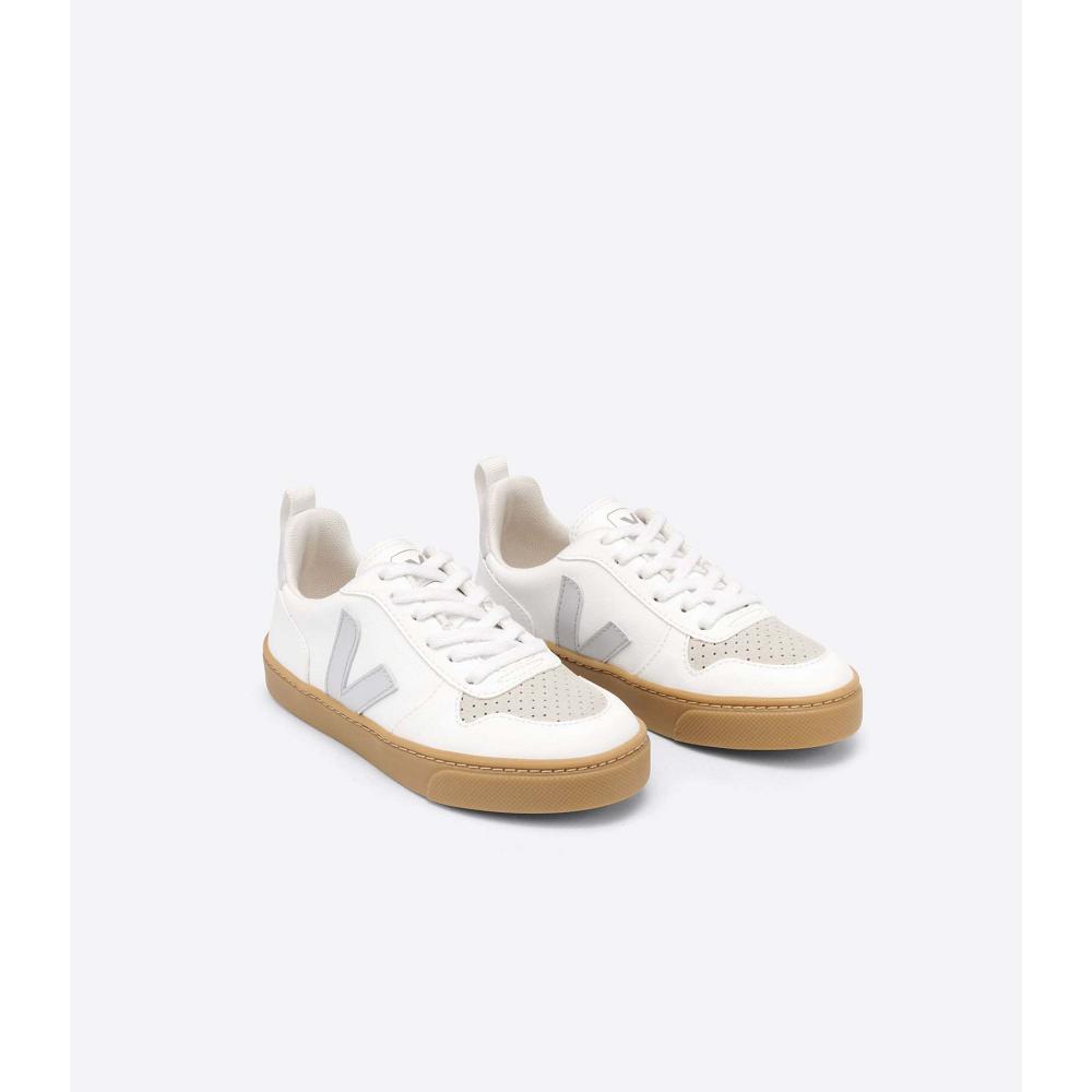 Veja V-10 LACE CWL Schoenen Kinderen White/Beige | NL 789RVD